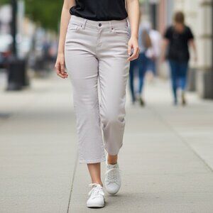 Atelier Notify NFY Made in Italy Ankle Pants Size 28 Blush Straight Leg